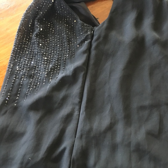 BCX Women's Halter Neck Black Sequin Sleeveless Evening Top Blouse - Size XS - Picture 5 of 6